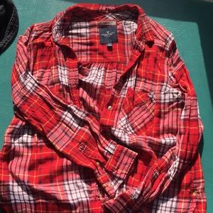 Red American Eagle Flannel